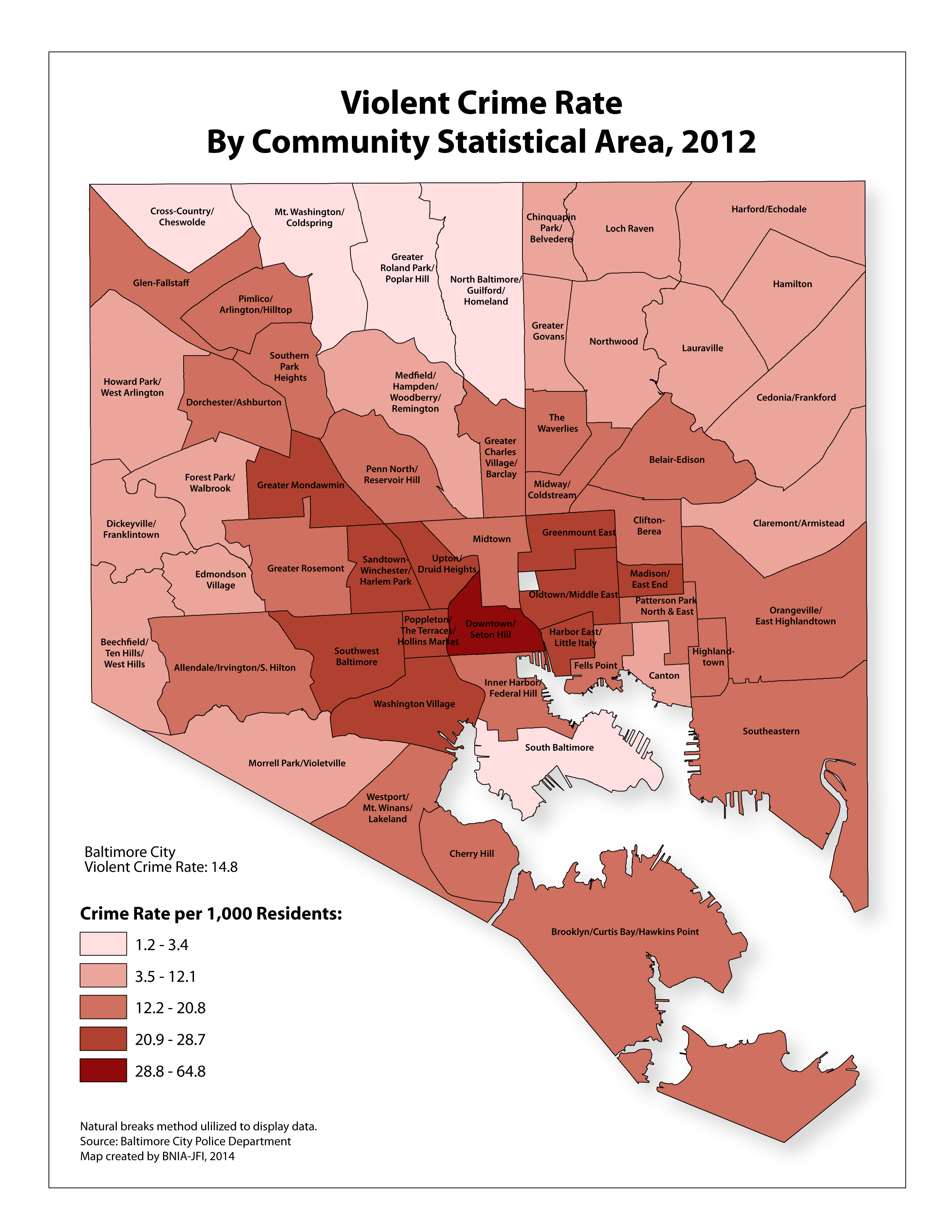Gallery Vital Signs 12 Crime And Safety Maps Bnia Baltimore Neighborhood Indicators Alliance