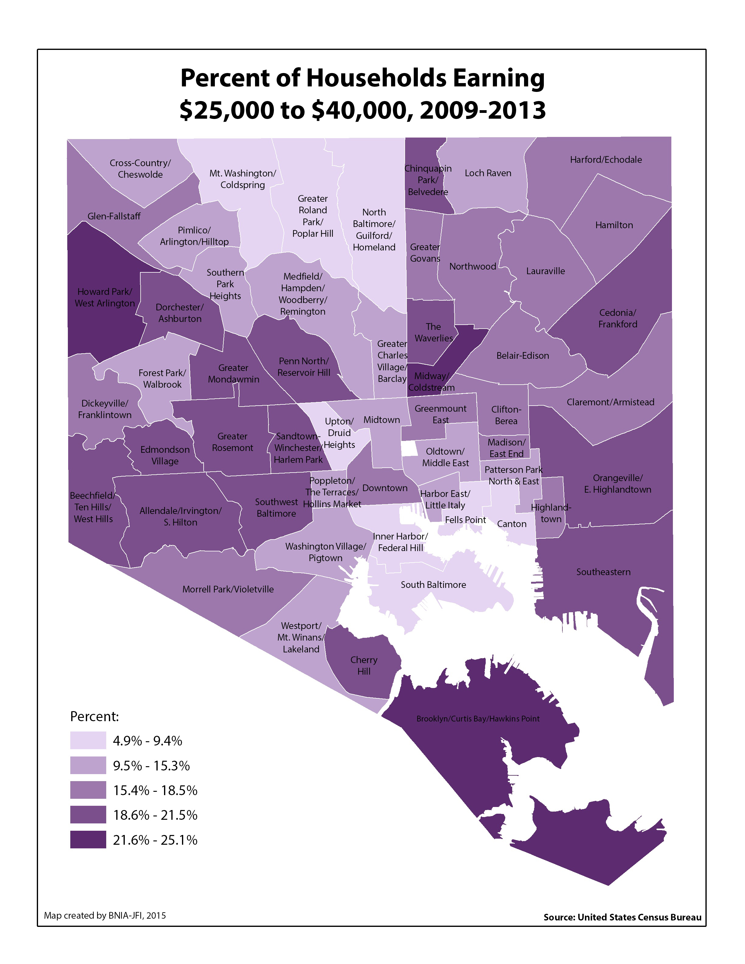 Gallery Vital Signs 13 Census Demographics Maps Bnia Baltimore