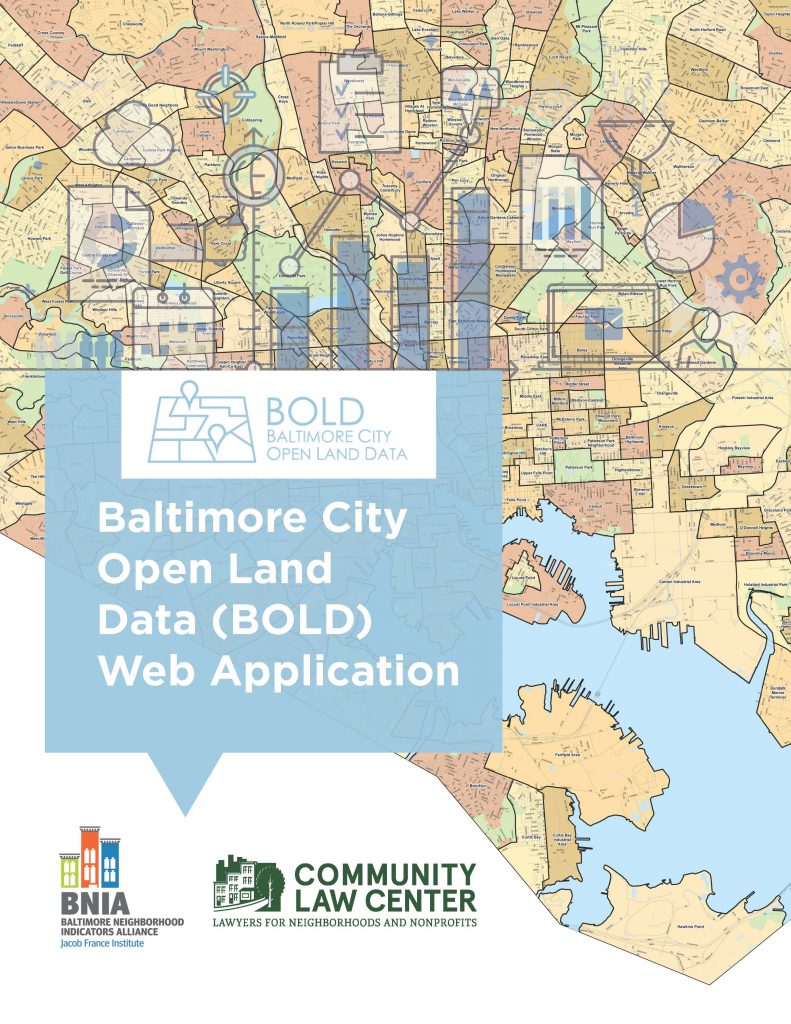 Baltimore City Open Land Database BNIA Baltimore Neighborhood