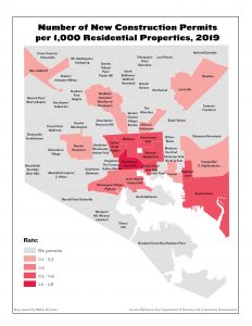 Number of New Construction Permits per 1,000 Residential Properties (2019)