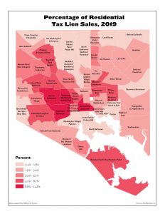 Percentage of Residential Tax Lien Sales