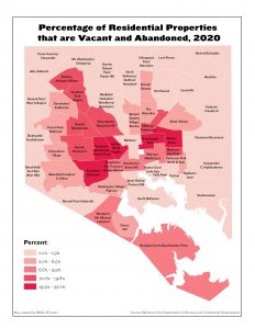 Percentage of Residential Properties that are Vacant and Abandoned (2020)