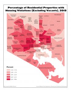 Percentage of Residential Properties with Housing Violations (Excluding Vacants) (2019)