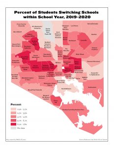 Percent of Students Switching Schools within School Year (2019-2020)
