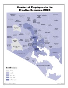 Number of Employees in the Creative Economy (2020)