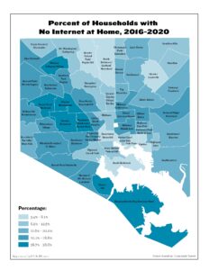 Percent of Households with No Internet at Home (2020)